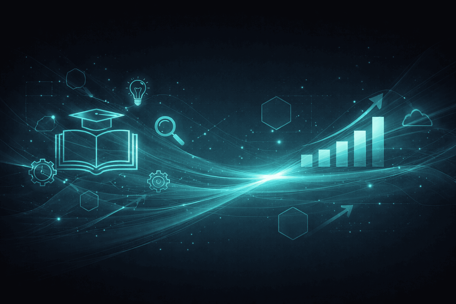 Modern abstract background for training and digital marketing